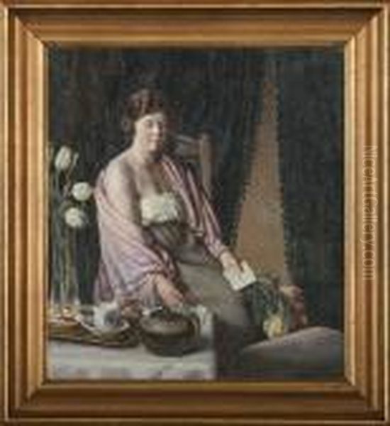 A Mistress Has Received Flowers - view 1