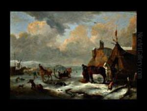 Hollandische Winterliche Landschaft Hollandische Winterliche Landschaft