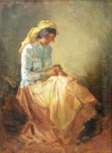 Woman Sewing