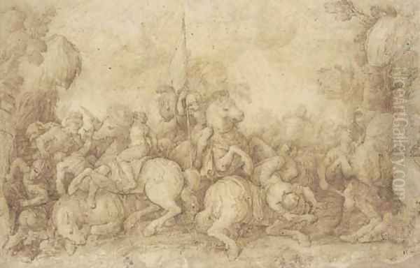 A cavalry battle - view 1