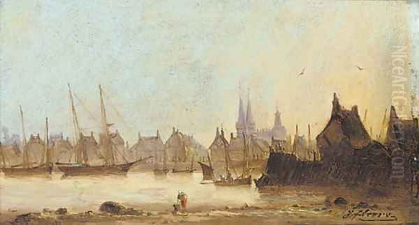 A Normandy harbour - view 1