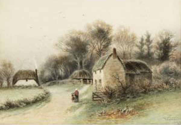 Villagers On A Country Road - view 1