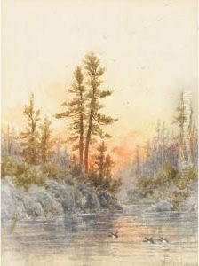 River At Sunset