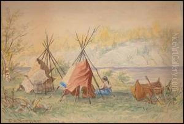 Indian Encampment - view 1