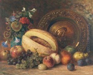 Still Life Of Fruit by Frederick Arthur Verner