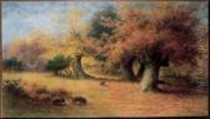 Landscape With Livestock by Frederick Arthur Verner