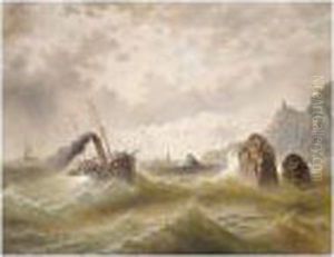 Seascape And Steamer