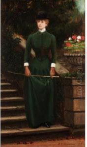 A Lady In Riding Clothes by Arthur Langley Vernon