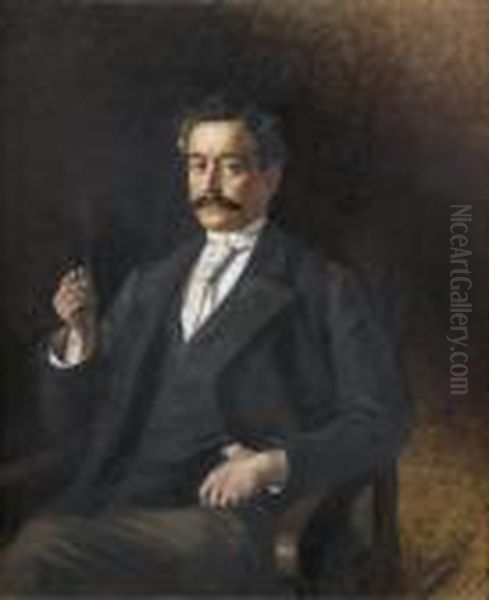 Portrait D'homme Fumant - view 1
