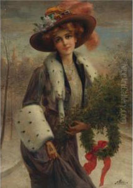 Lady With A Wreath - view 1
