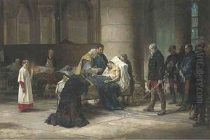 'La fin d'un Heros', (souvenir du Siege de Paris 1870-1871) by Nils The Elder Forsberg