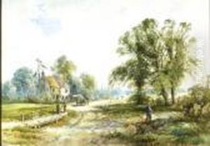Busy Village Lane
