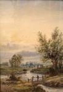 A View Of The Countryside At Harley, Surrey by William Henry Vernon