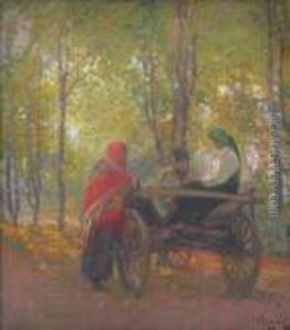 Peasants In Herta by Arthur Verona