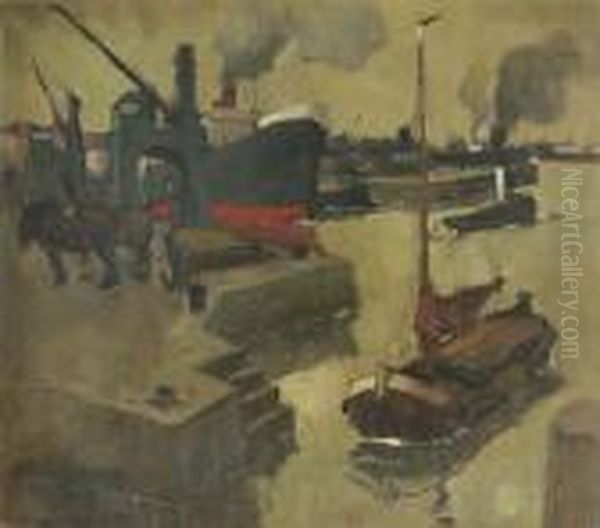 Bedrijvigheid In De Haven - view 1