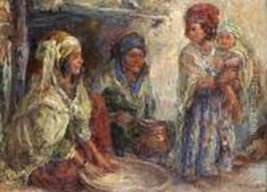 La Preparation Du Couscous En Famille by Edouard Verschaffelt