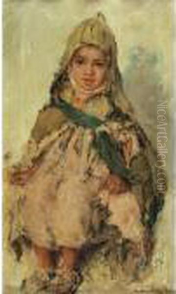 Enfant Au Foulard Bleu - view 1