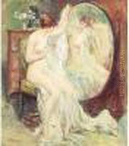 Devant La Psyche. by Edouard Verschaffelt