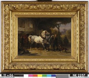 Horses In A Stable