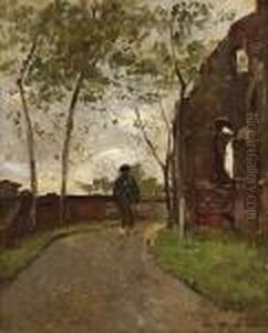 Laantje Bij Bergen by Floris Verster