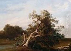 Landscape With A Stream by Achille Vertunni