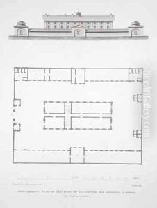 Plan and Elevation of the convicts building at Port Jackson