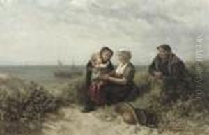 A Family In The Dunes by Elchanon Verveer