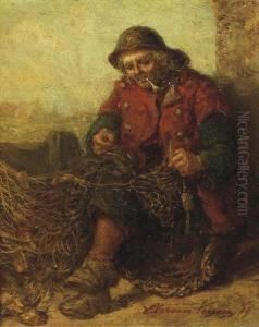 Mending The Nets by Elchanon Verveer