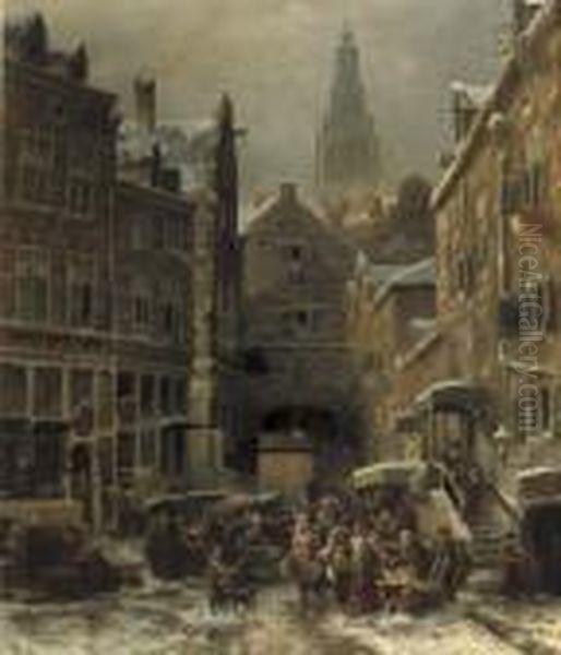 De Winter In Het Jodenkwartier Te Amsterdam - view 1
