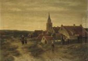 Figures In The Dunes Of Scheveningen