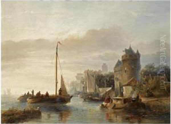 A Busy River Scene - view 1