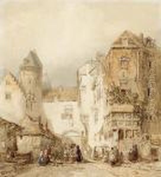 Market In A Dutch Town - view 1