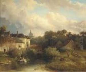 The Outskirts Of A Town On A Summer's Day