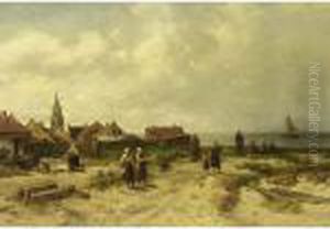 Op De Duinen Te Scheveningen" (in The Dunes Of Scheveningen) by Salomon Leonardus Verveer