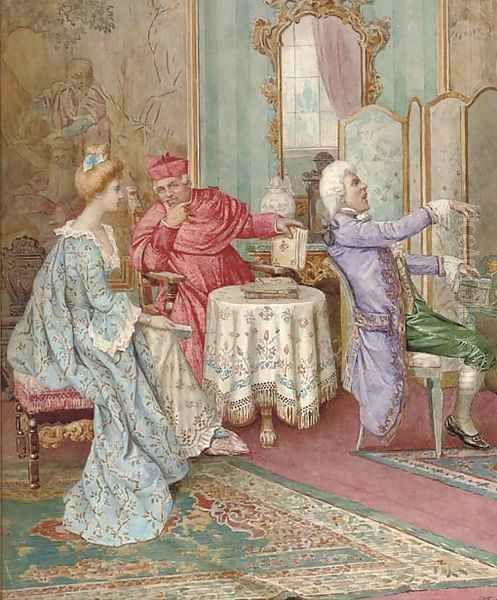 A recital in the parlour - view 1