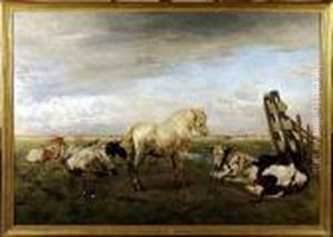 [vaches Et Chevaux Dans Les Pres]