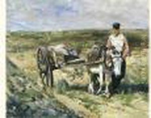 Polderlandschap Met Boer En Kar (1885)