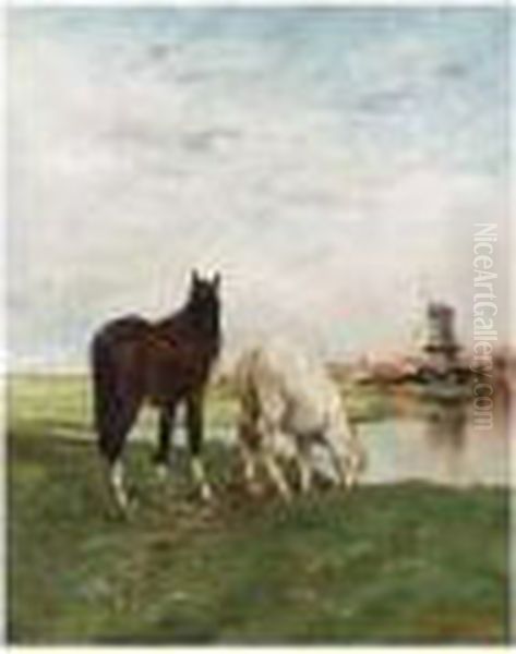 Watering Horses - view 1