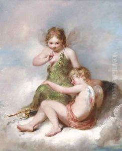 The sleeping cupid by William Edward Frost