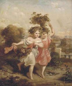 The young baccantes by William Edward Frost