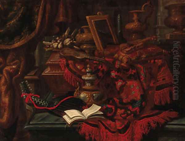 Violins, ornamental vases - view 1