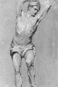 A man with his arms raised A man with his arms raised