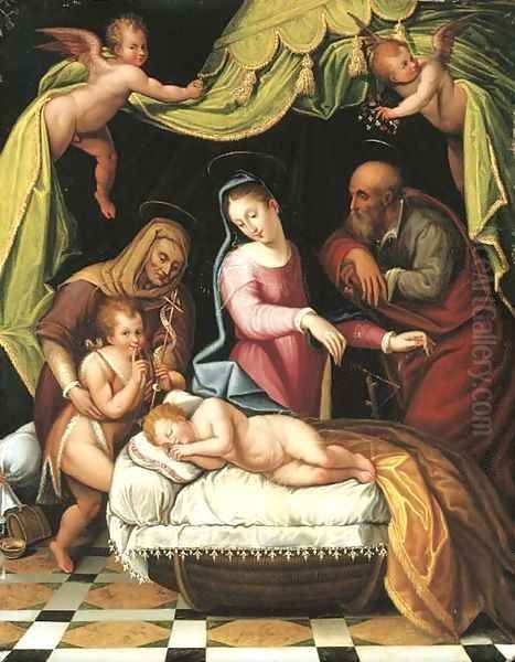 The Holy Family with the Infant Saint John the Baptist and Saint Anne - view 1