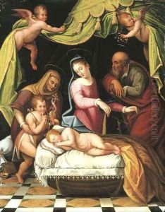 The Holy Family with the Infant Saint John the Baptist and Saint Anne by Lavinia Fontana