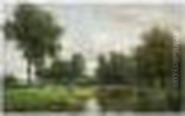 A Peasant With Cows In A Summer Landscape - view 1