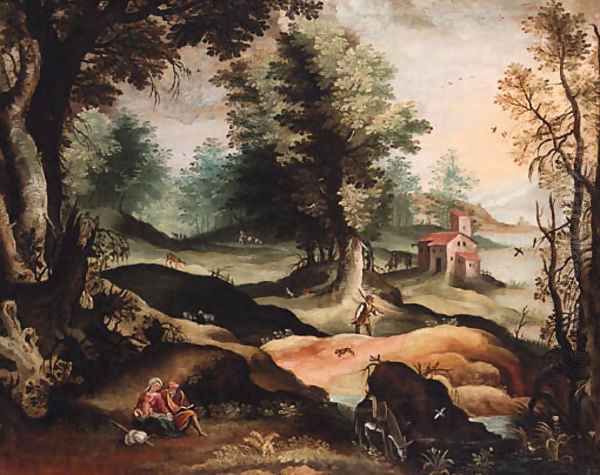 A landscape with the Rest on the Flight into Egypt - view 1