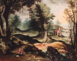 A landscape with the Rest on the Flight into Egypt