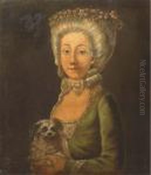 Femme Au Petit Chien - view 1