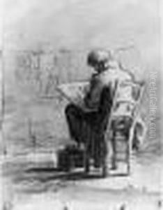 Recto : Jeune Homme Dessinant