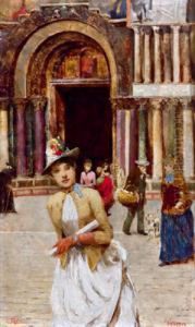 Reges Treiben Vor San Marco by Cesare Vianello